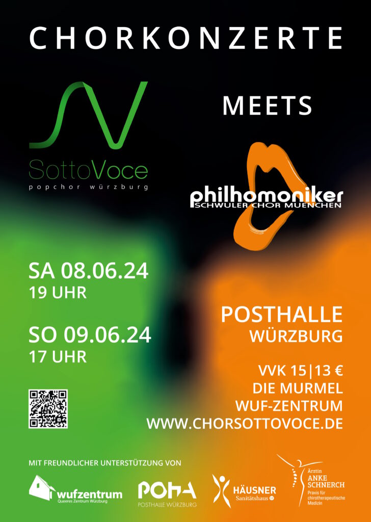 Plakat Konzert 2024 „Sotto Voce meets Philhomoniker“