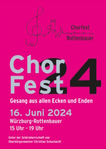 Flyer "Chorfest Rottenbauer 2024"