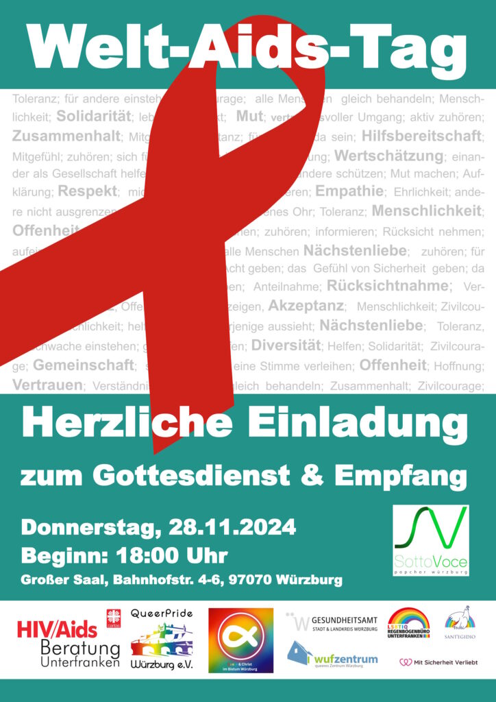 Plakat Welt-Aids-Tag 2024